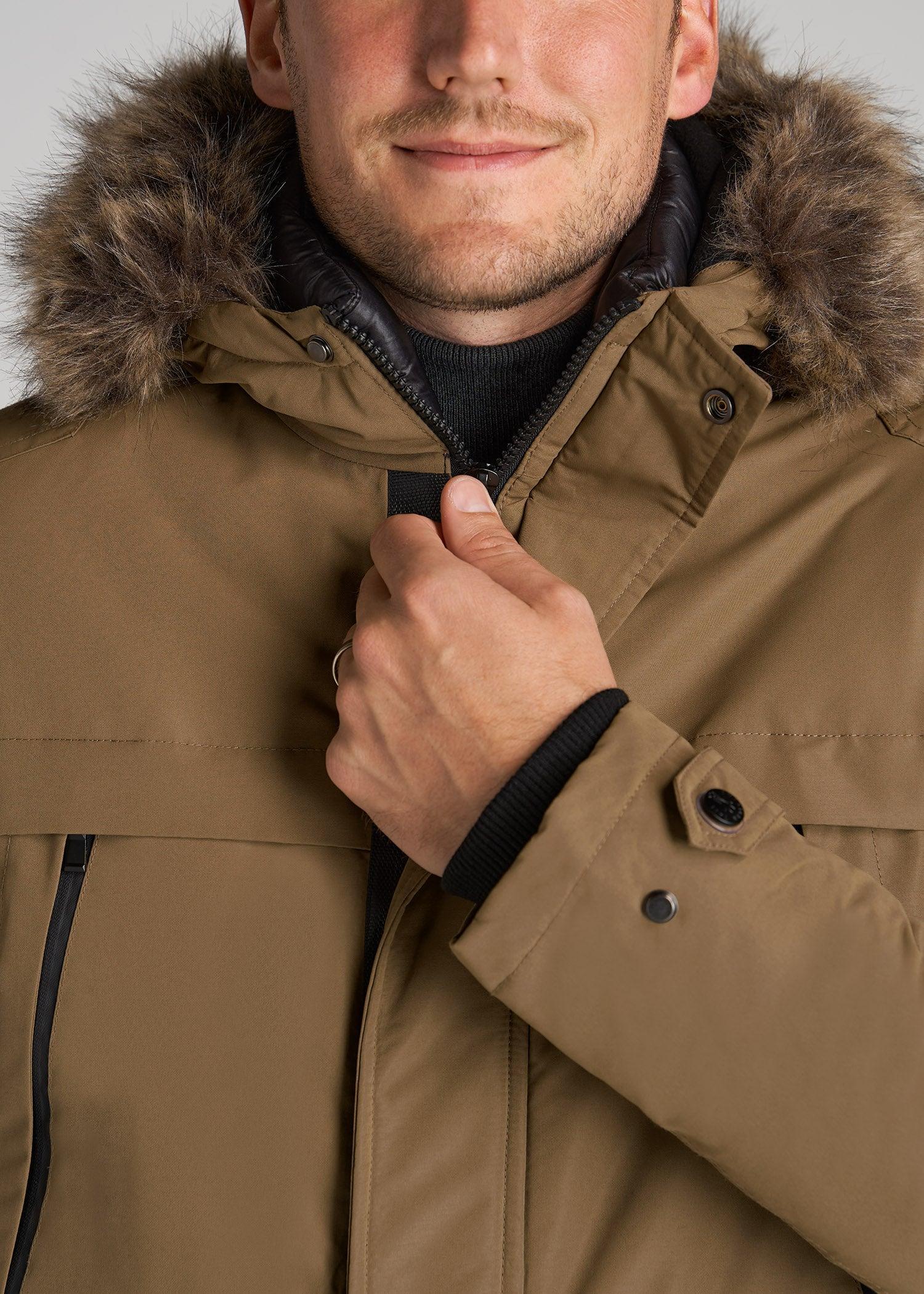 American Tall X Point Zero Tall Men's Parka in Wheat Product Image