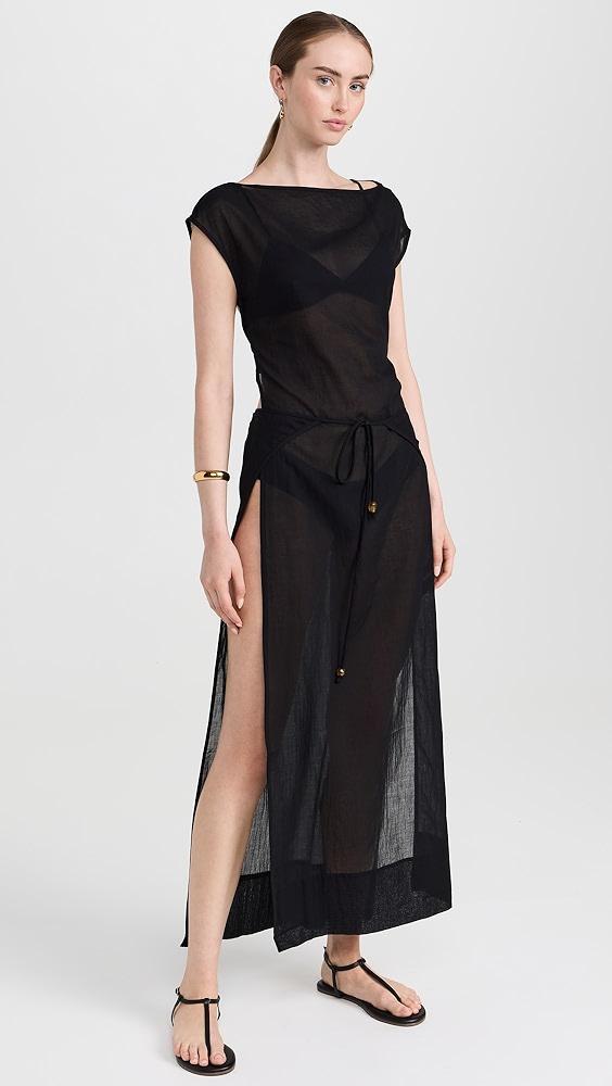 SIR. Blair Beaded Overlap Dress | Shopbop Product Image