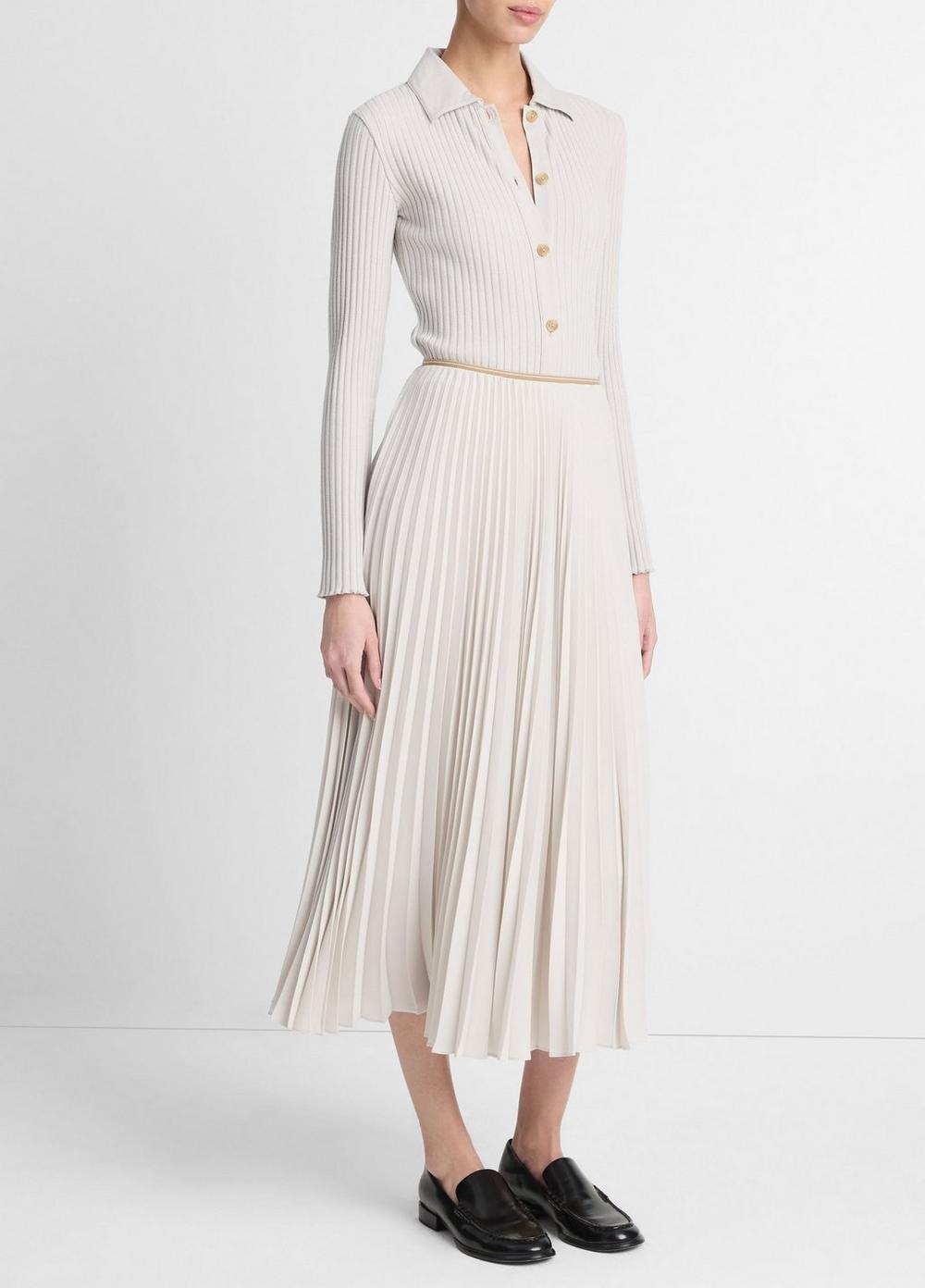 Draped Pleated Skirt Product Image