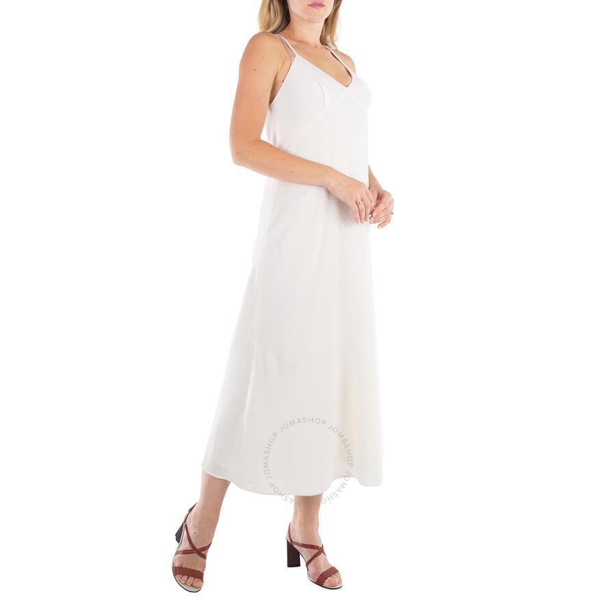 Chloe Ladies Eden White Virgin Wool-blend Maxi Dress Product Image