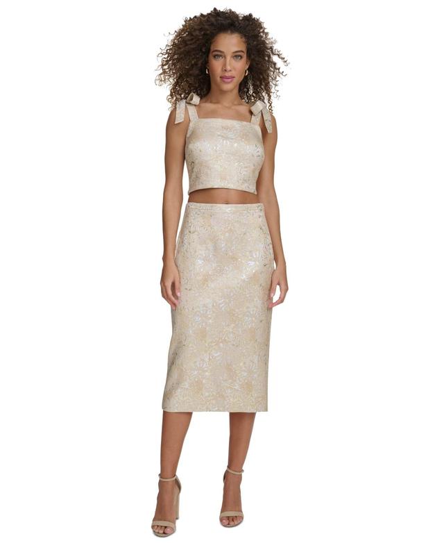 kensie Womens Two-Piece Jacquard Dress Product Image