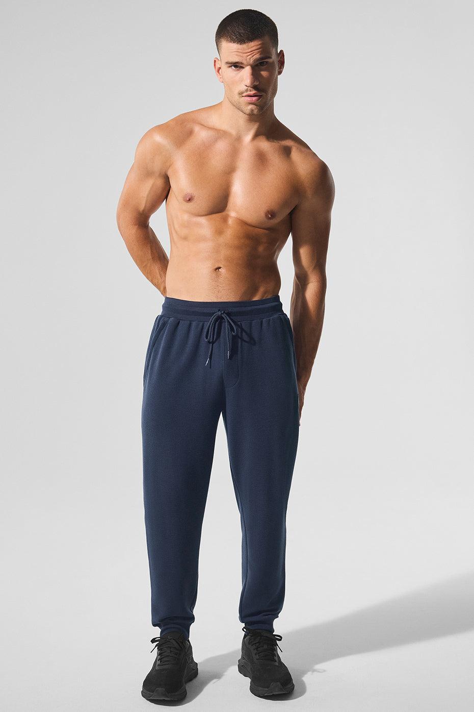 Micro Waffle Fast Break Jogger - Navy Male Product Image