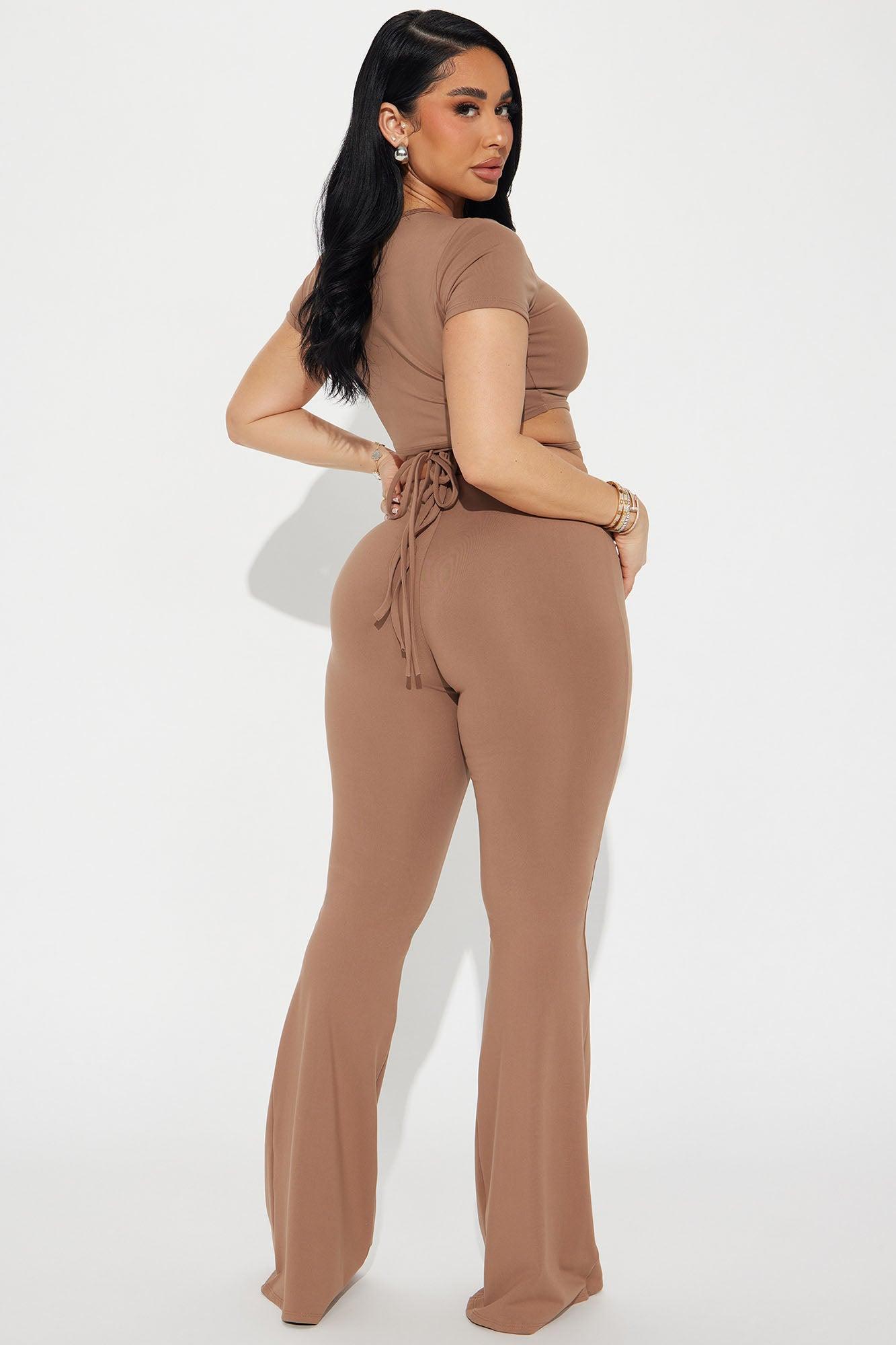 Lesson Learned Pant Set - Mocha Product Image