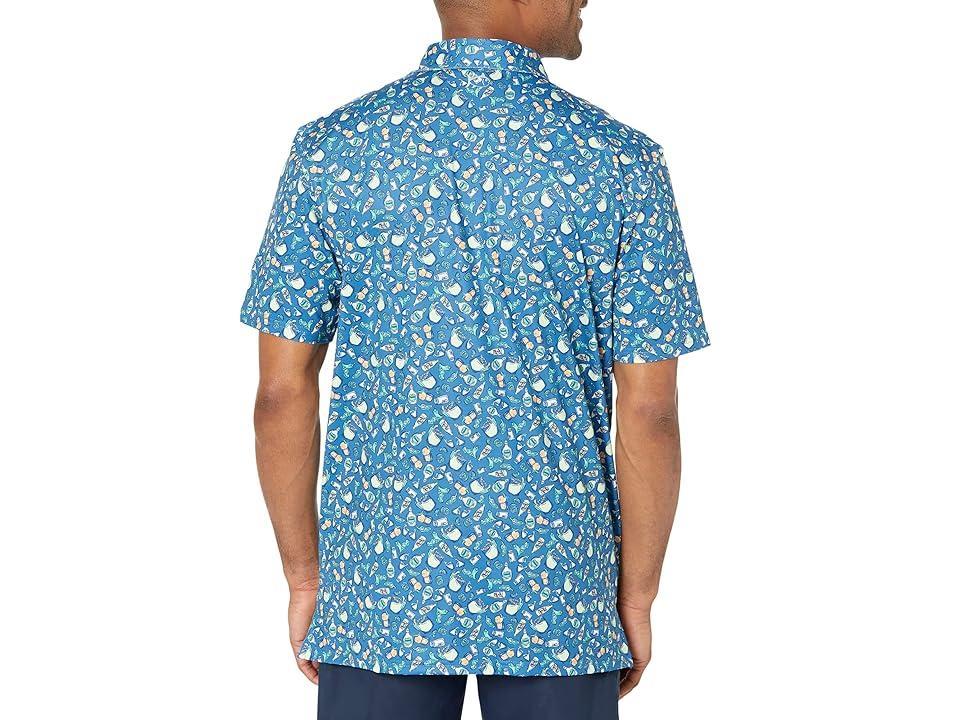 Southern Tide Driver Marg Madness Performance Polo (Atlantic ) Men's Clothing Product Image