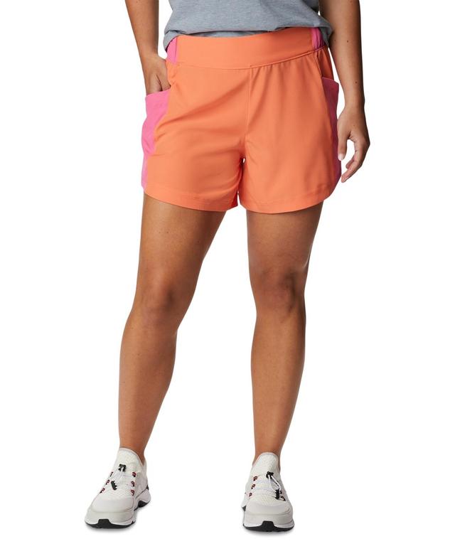 Columbia Womens Hike Colorblocked Shorts Product Image