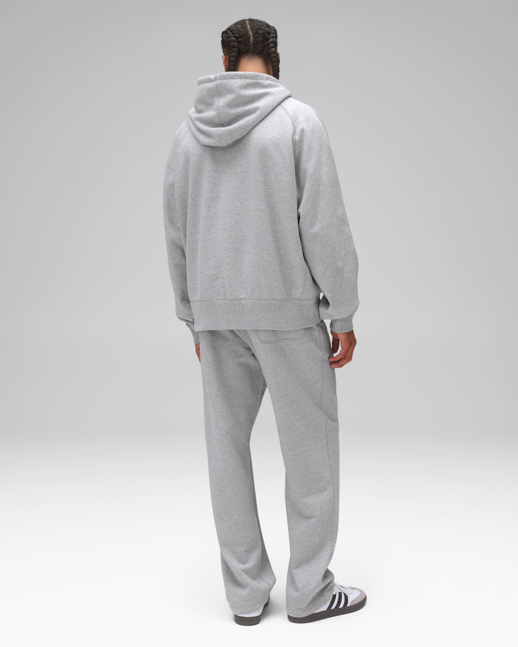 Midweight Terry Relaxed Zip Hoodie Male Product Image