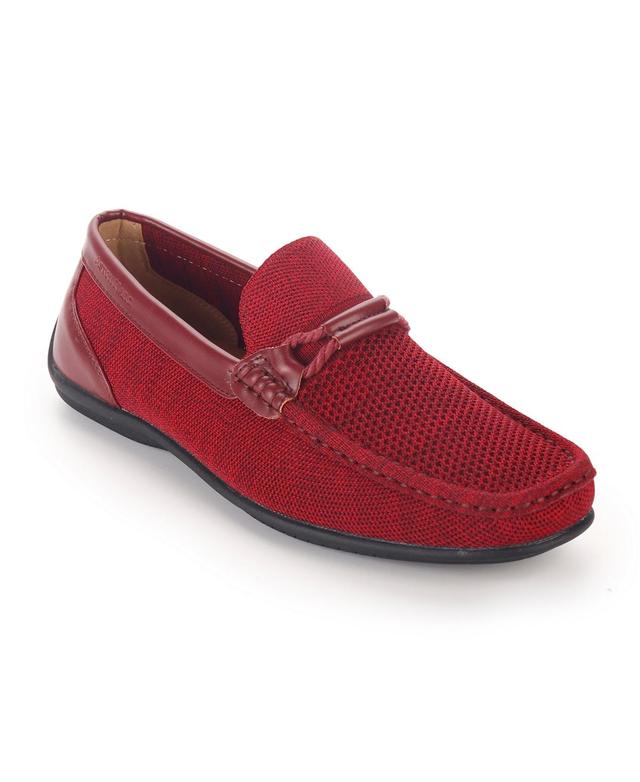 Aston Marc Mens Knit Lace-Strap Driving Loafer Product Image