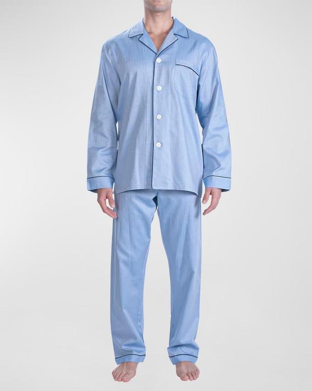 Men's Piped Pajama Set Product Image