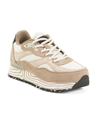 Suede Sophie Marble Sneakers For Women Product Image