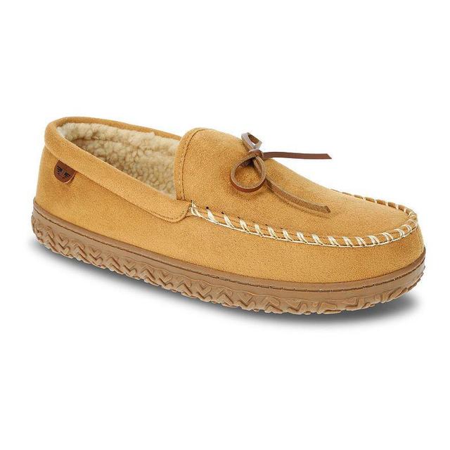 Dockers Rugged Boater Mens Moccasin Slippers Beig/Green Product Image