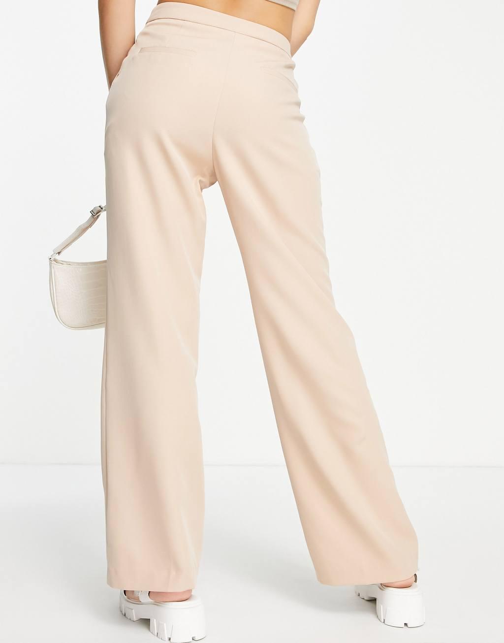 Miss Selfridge slouchy dad pant in stone Product Image