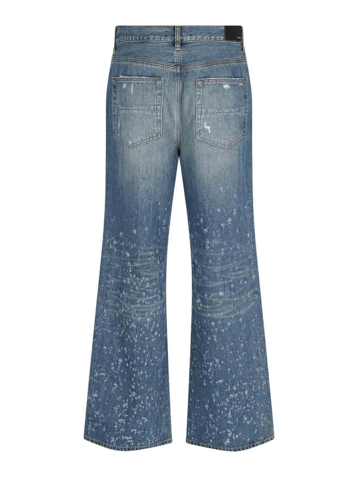 Destroyed Jeans In Blue Product Image