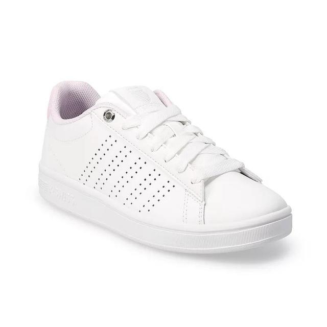 K-Swiss Base Court Womens Sneakers White Purple Snow Gray Product Image