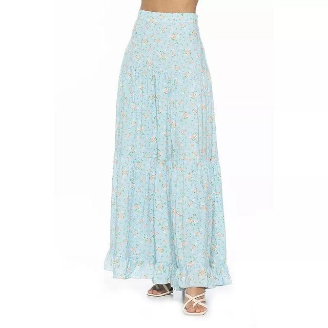 Womens ALEXIA ADMOR Halima Tiered Maxi Skirt Product Image