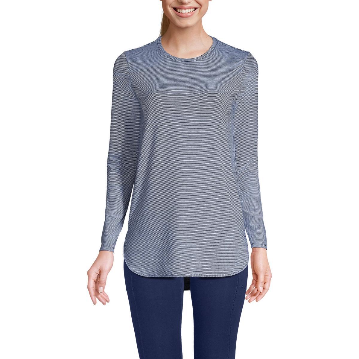 Lands End Womens Moisture Wicking Upf Sun Long Sleeve Tunic Top Product Image