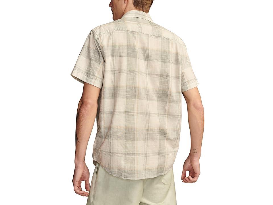 Lucky Brand Mens Plaid San Gabriel Short Sleeve 1 Pocket Shirt Product Image