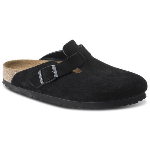 Birkenstock Mens Boston Suede - Shoes Black/Black Product Image