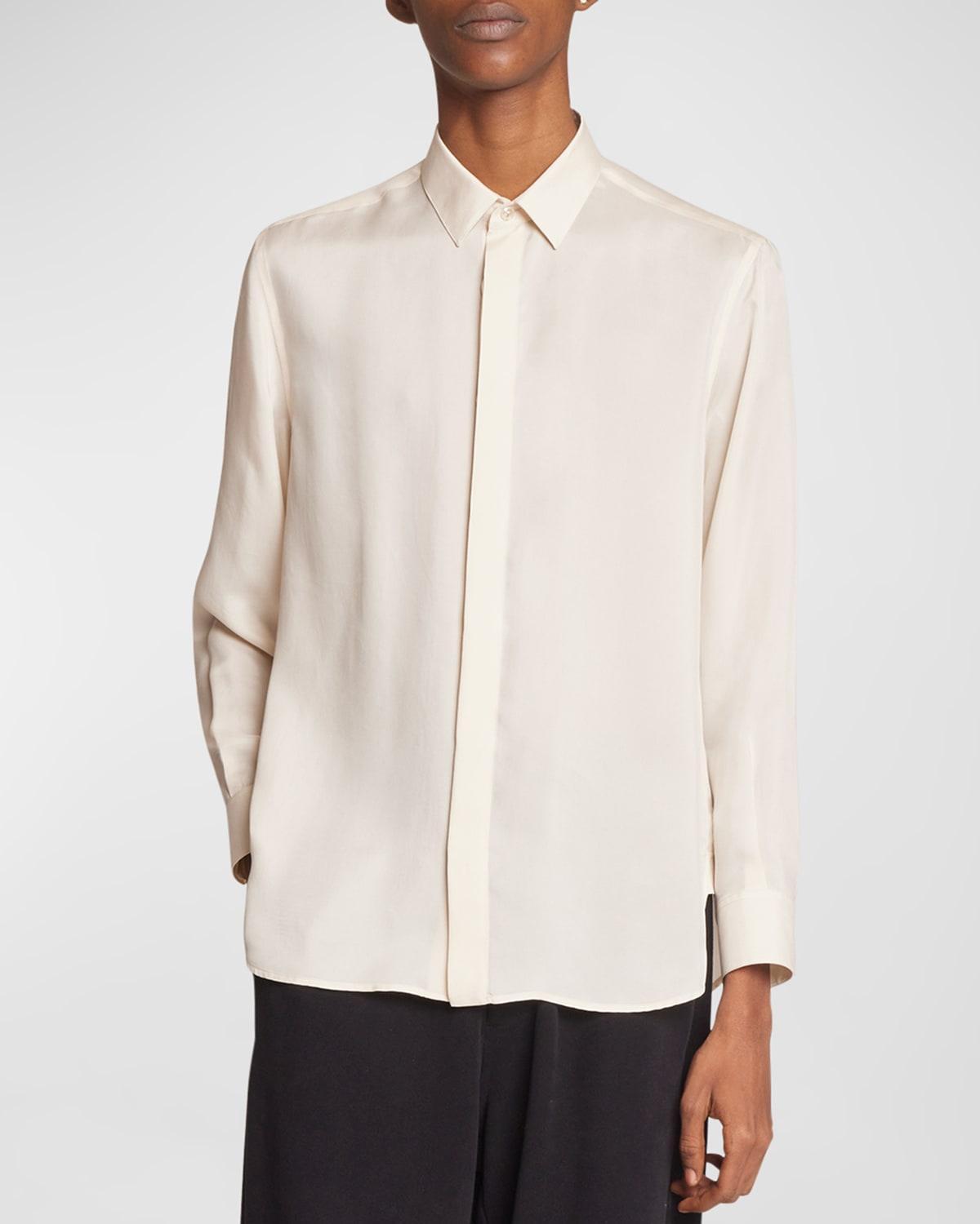 Mens Yves Satin Dress Shirt Product Image