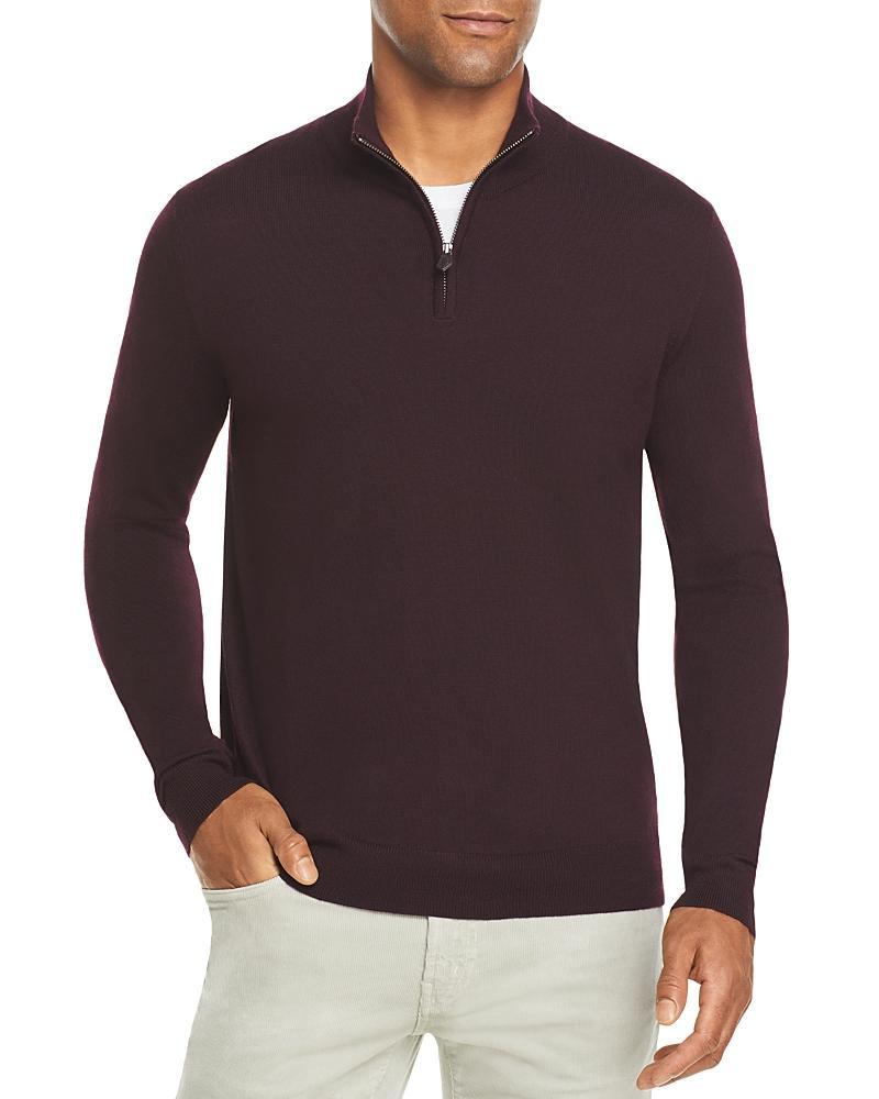 The Mens Store at Bloomingdales Quarter-Zip Merino Sweater - Exclusive Product Image