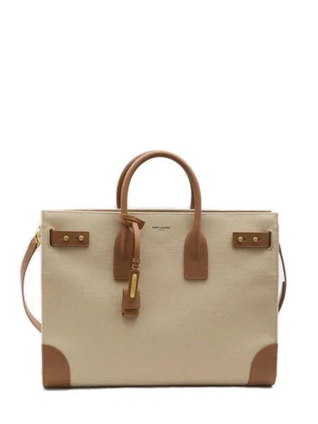 Men's Sac De Jour Thin Shopper Bag In Nude & Neutrals Product Image