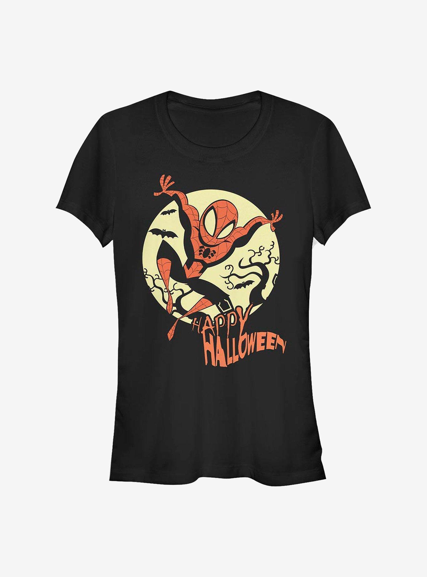 Marvel Spider-Man Hallow Moon Girls T-Shirt Product Image