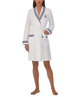 Women's Short Shawl-Collar Robe Product Image