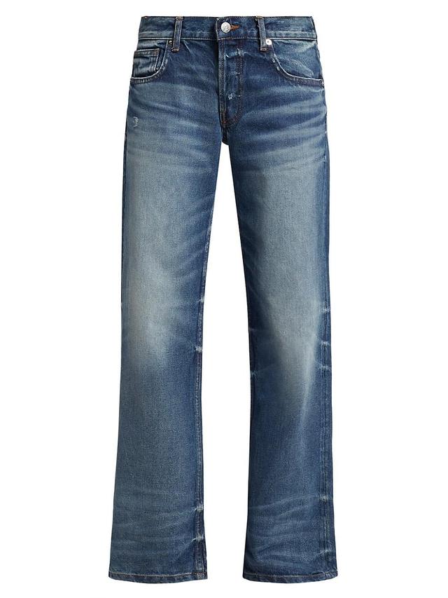 Womens Low-Rise Straight-Leg Jeans Product Image