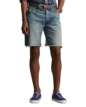 Polo Ralph Lauren Vintage Classic Fit Denim 8 Shorts in Hubbard Blue Product Image