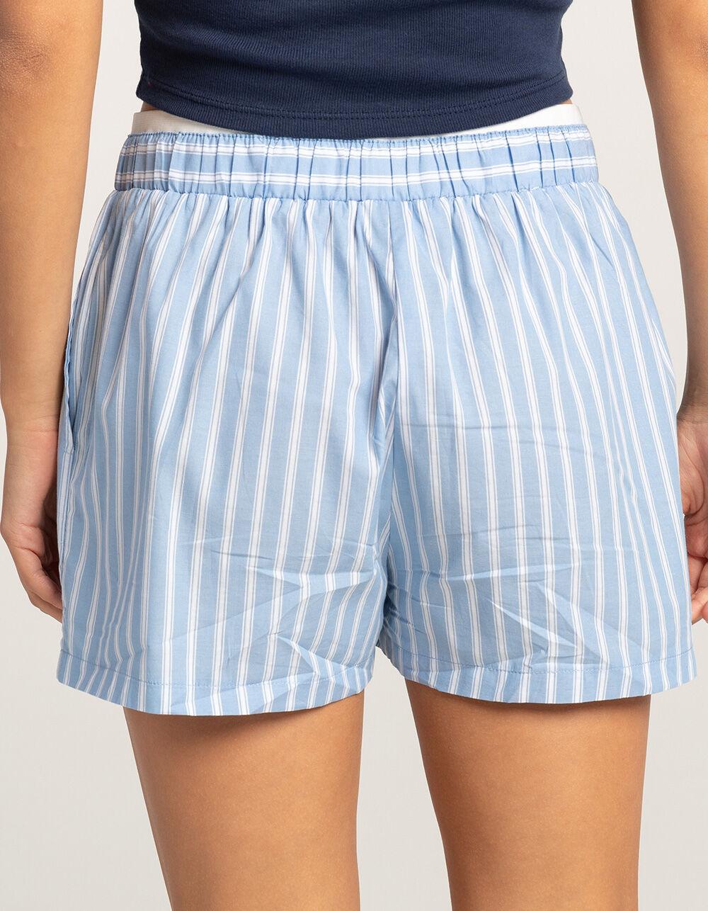 RSQ Womens Button Front Stripe Boxers Product Image