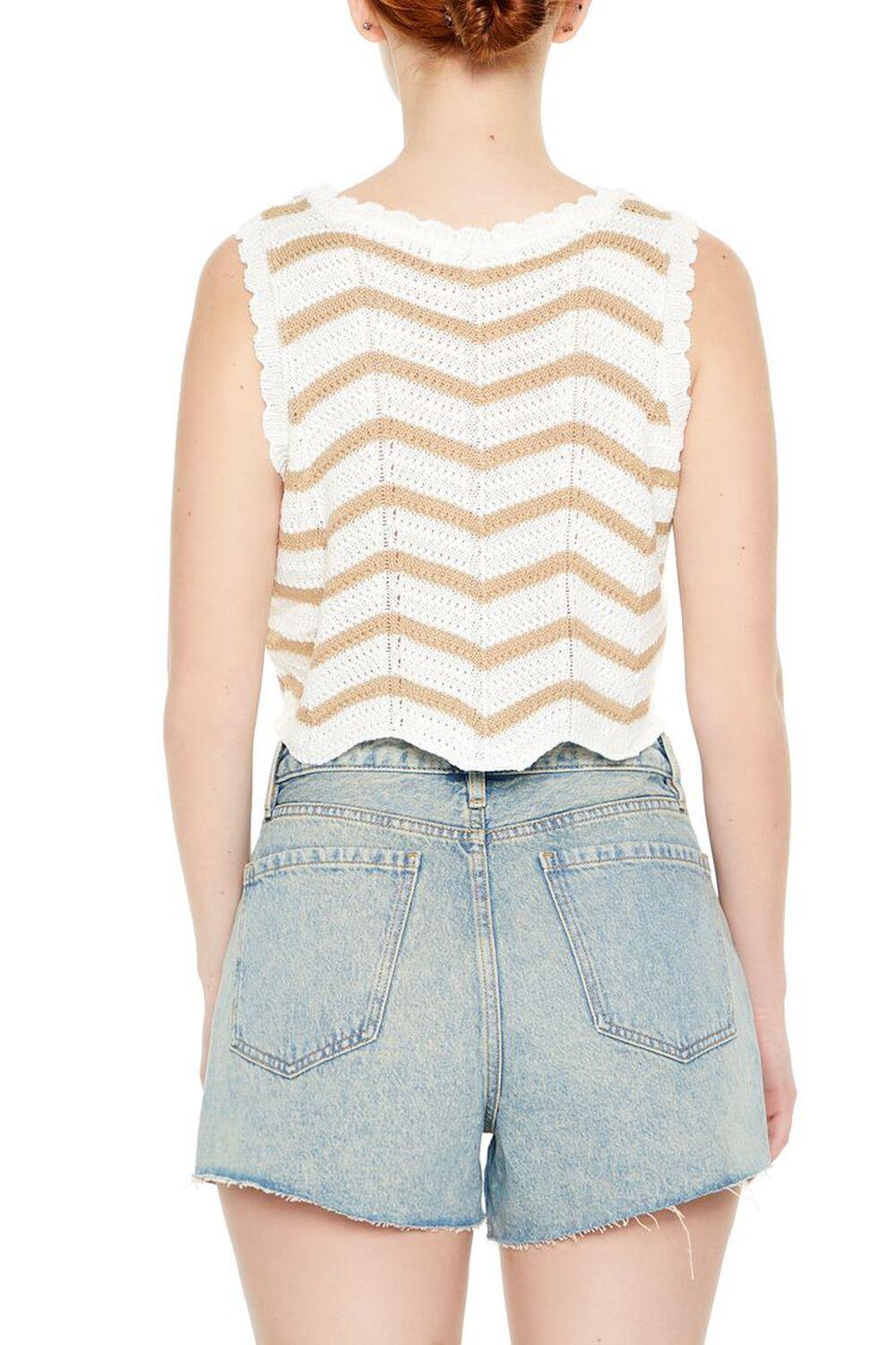 Striped Crochet Sweater Vest | Forever 21 Product Image