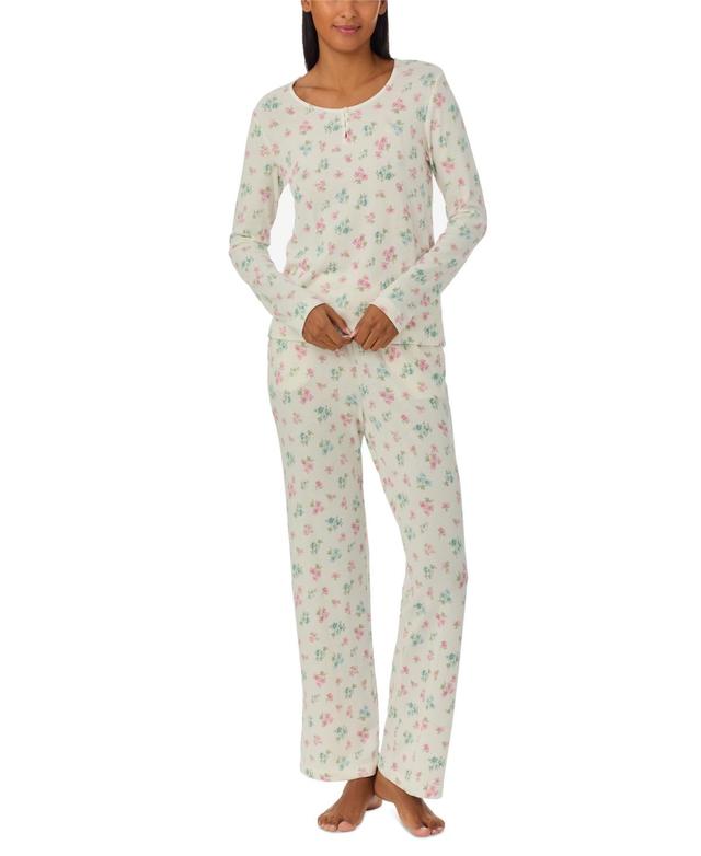 Lauren Ralph Lauren Womens 2-Pc. Long-Sleeve Scoop-Neck Long Pants Pajama Set Product Image