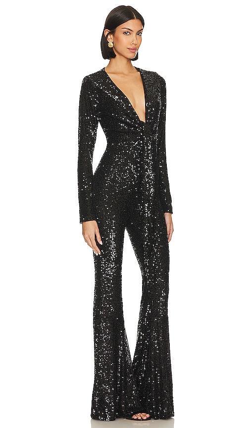 Show Me Your Mumu Martina Jumpsuit in Black. Product Image