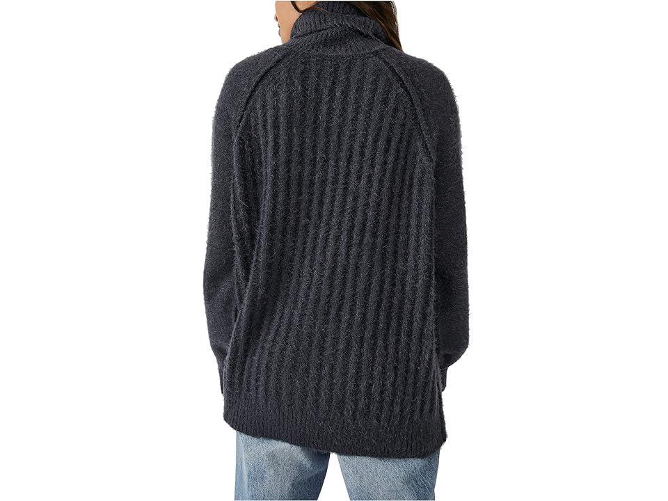 Free People Big City Turtleneck (Sand Combo) Women's Sweater Product Image