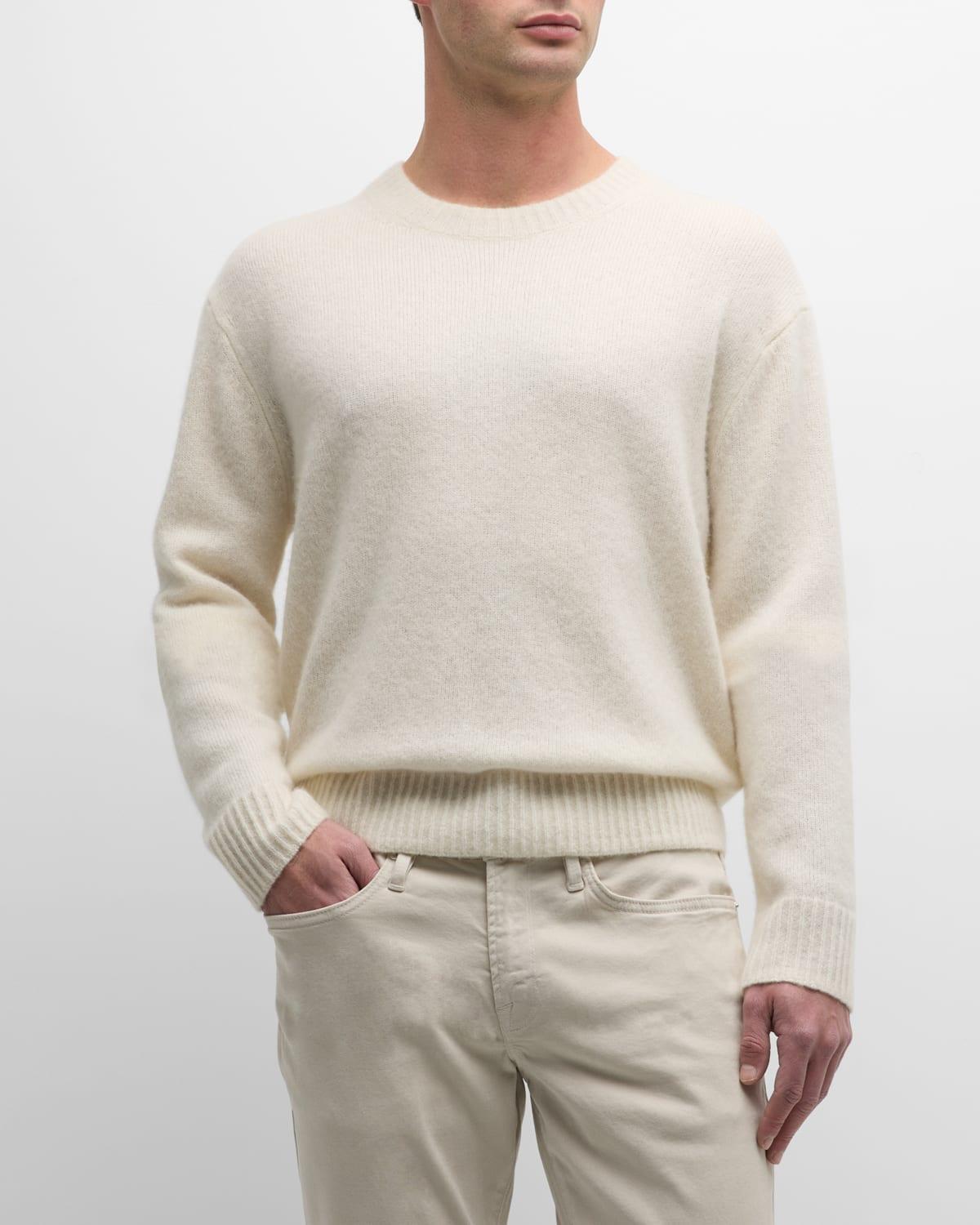 Mens Cashmere-Blend Crewneck Sweater Product Image