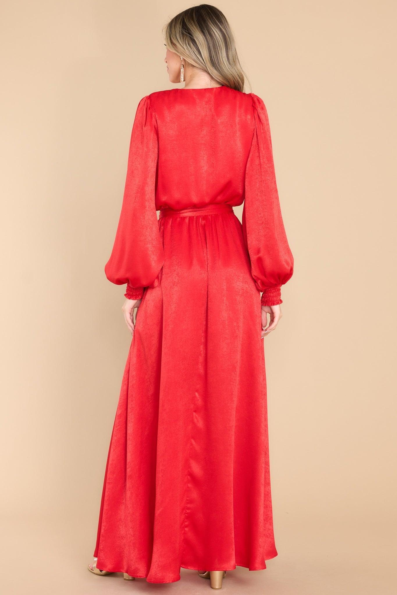 Aura Settle The Score Red Maxi Dress Product Image