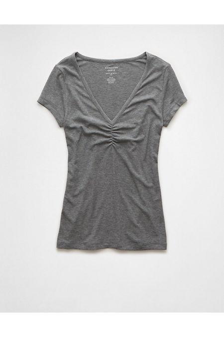 AE Soft Sexy Cinch Front T-Shirt Women's Product Image