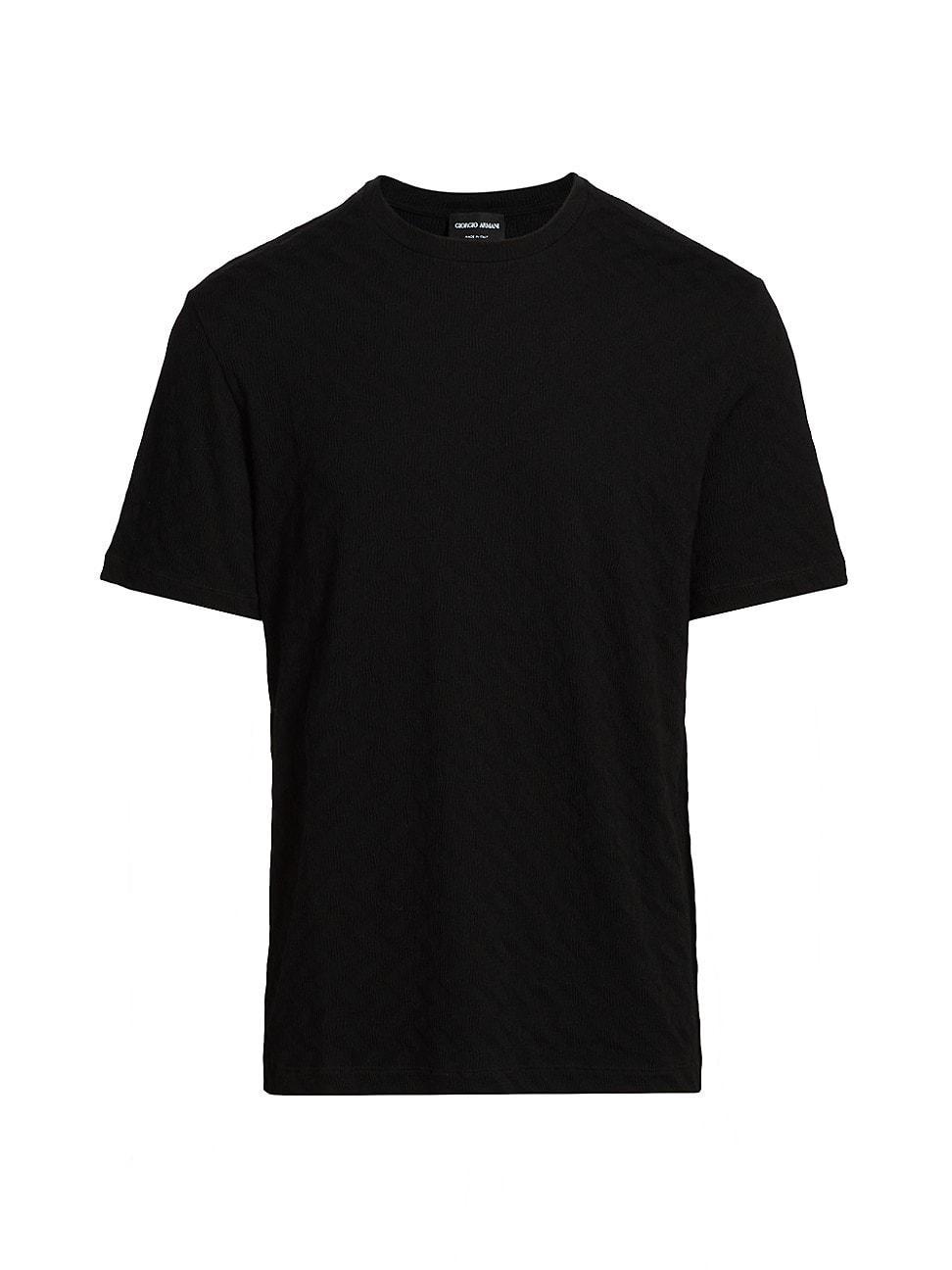 Mens Textured Solid T-Shirt Product Image