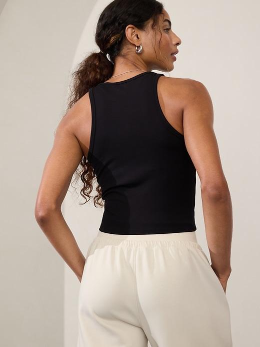 Signature Rib Crop Tank Product Image