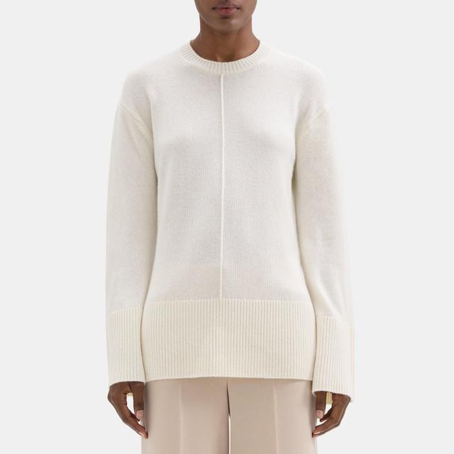 Wool-Cashmere Oversized Crewneck Sweater | Theory Outlet Product Image