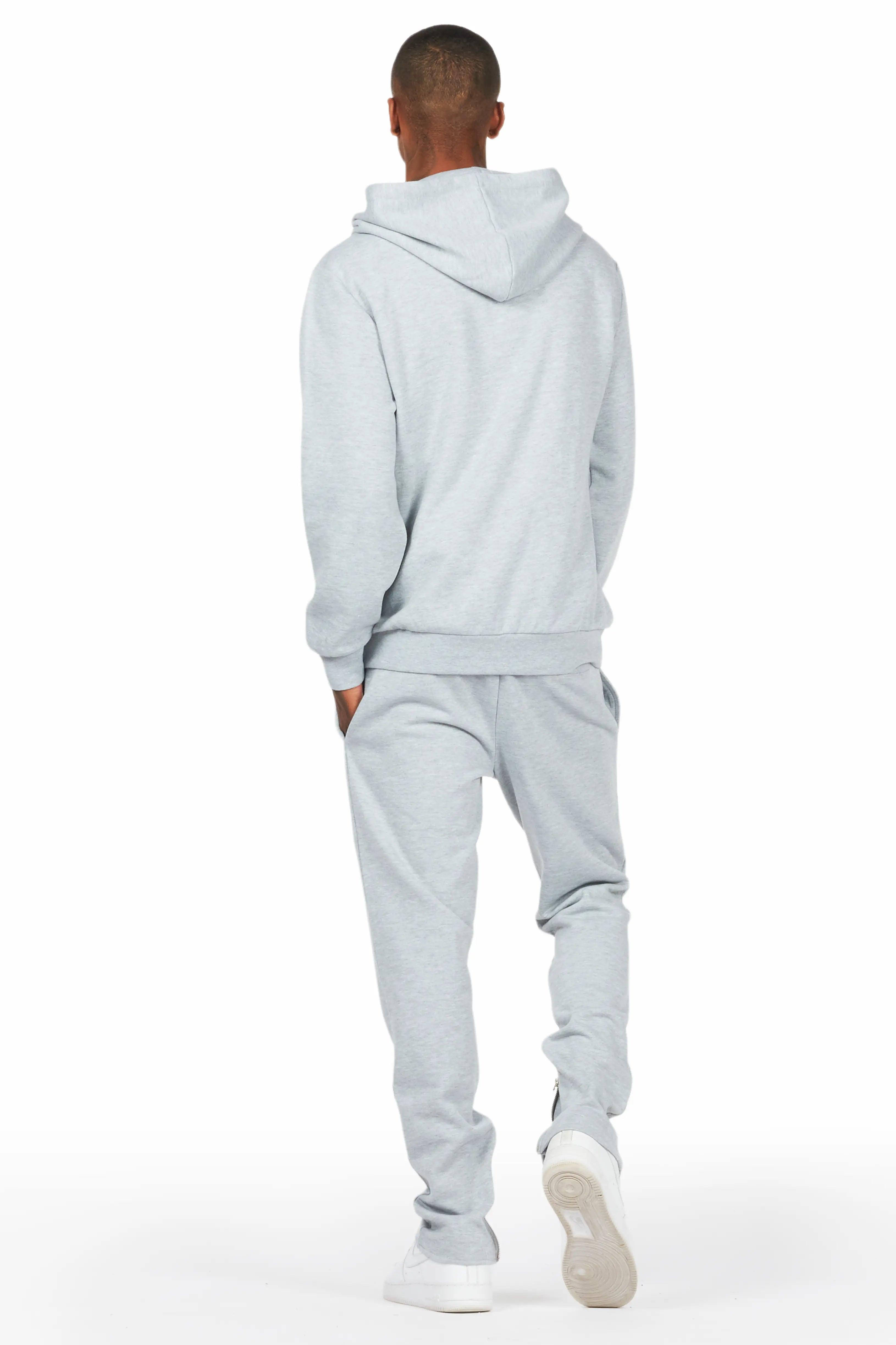 Dayte Nite Heather Grey Slim Fit Track Set Male Product Image