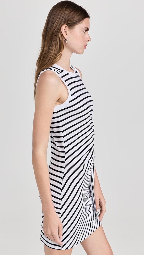 ATM Anthony Thomas Melillo Classic Jersey Stripe Sleeveless Twist Dress | Shopbop Product Image