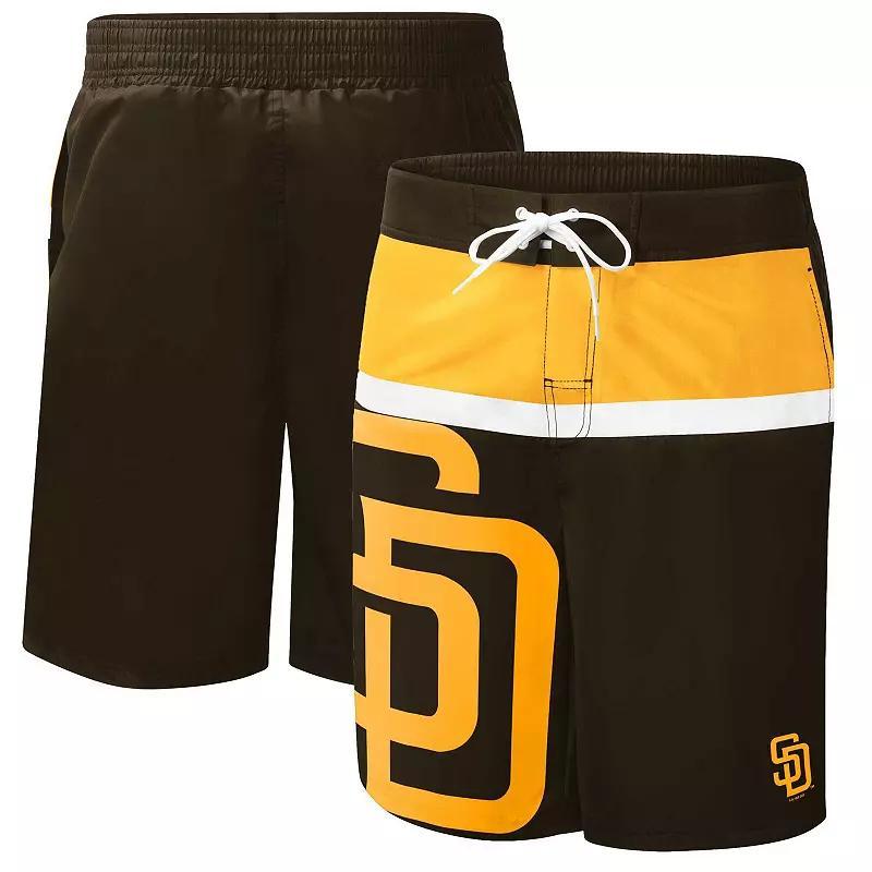 Mens G-iii Sports by Carl Banks Brown San Diego Padres Sea Wind Swim Shorts Product Image