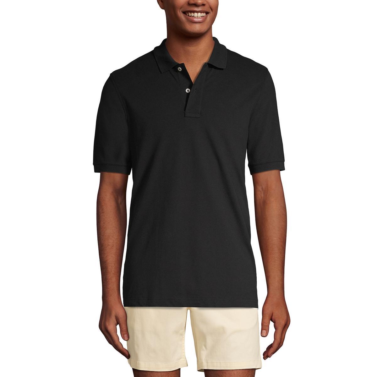 Big & Tall Lands End Comfort-First Mesh Polo, Mens Grey Product Image