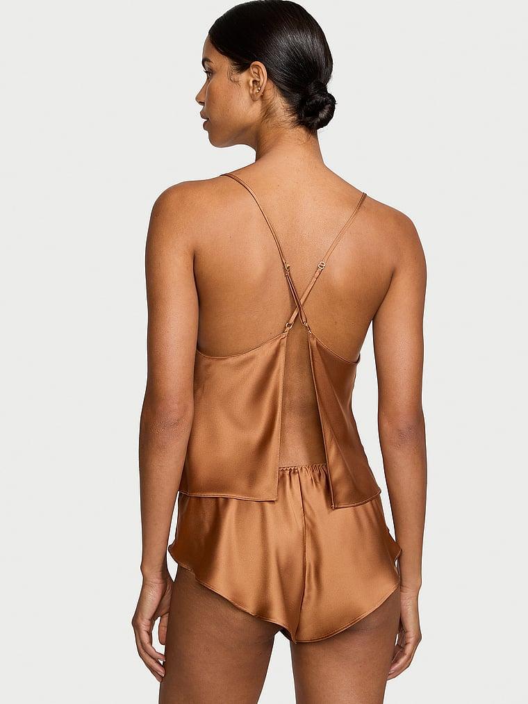 Satin Open-Back Cami & Shorts Set Product Image