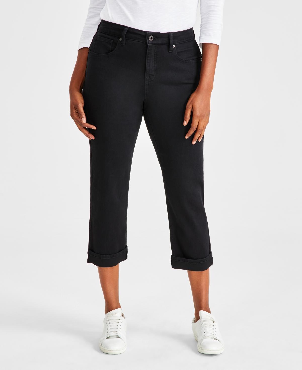 Women's Mid-Rise Curvy Capri Jeans, Created for Macy's Product Image