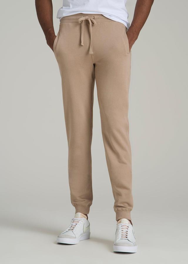 Wearever 2.0 French Terry Joggers for Tall Men in Light Camel Product Image