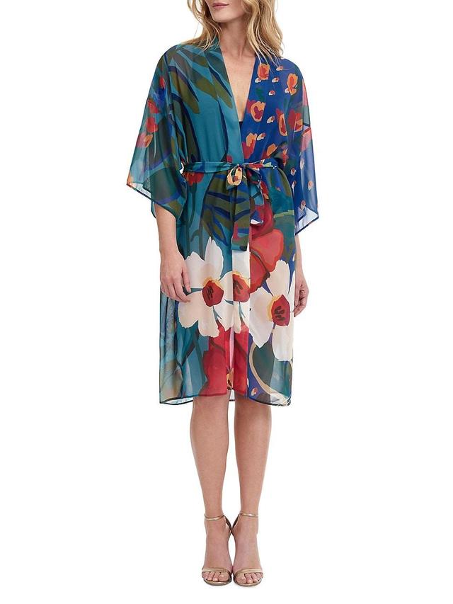 Womens Botanical Garden Kimono Cover-Up Product Image