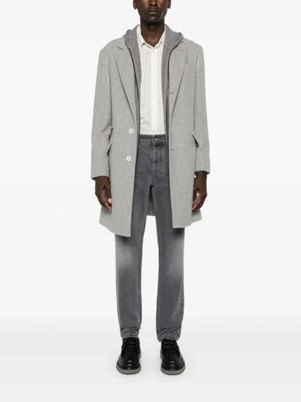 BRUNELLO CUCINELLI Mid-rise Tapered Jeans In Grey Product Image