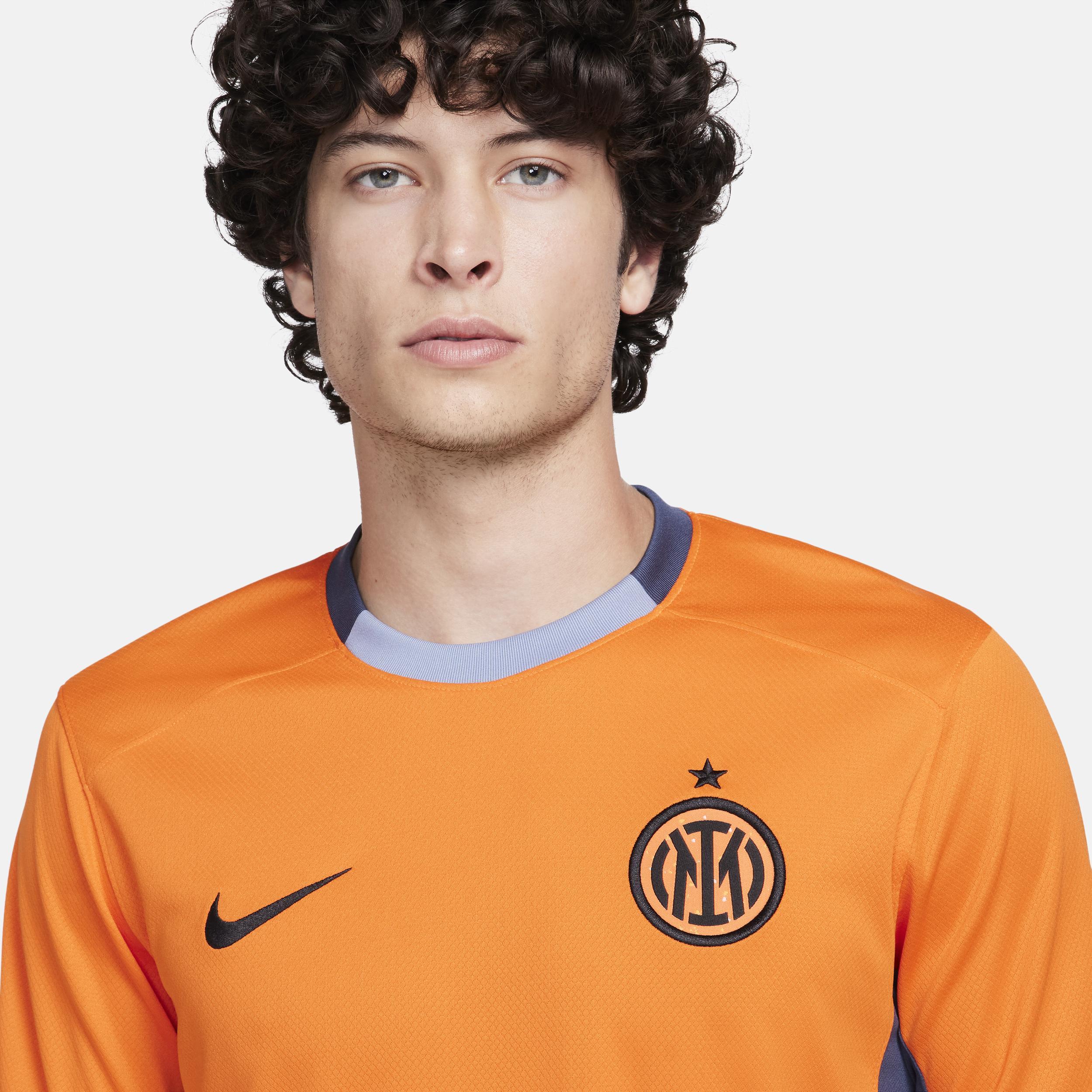 Mens Nike Orange Inter Milan 2023/24 Third Stadium Replica Jersey - Orange Product Image