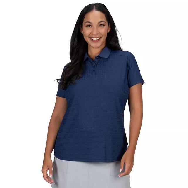 Plus Size Nancy Lopez Journey Polo, Womens Blue Product Image